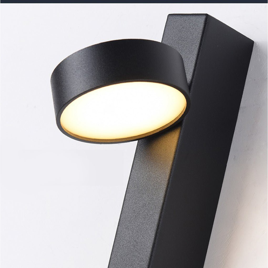 adjustable 180 rotatable led wall lamp with rotary switch for nordic style bedside aisle