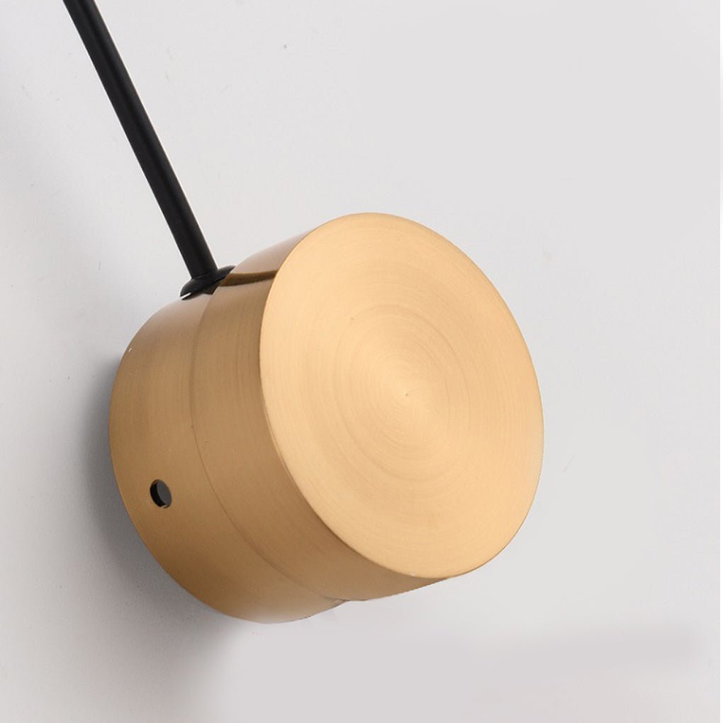 adjustable 180 rotatable led wall lamp with rotary switch for nordic style bedside aisle