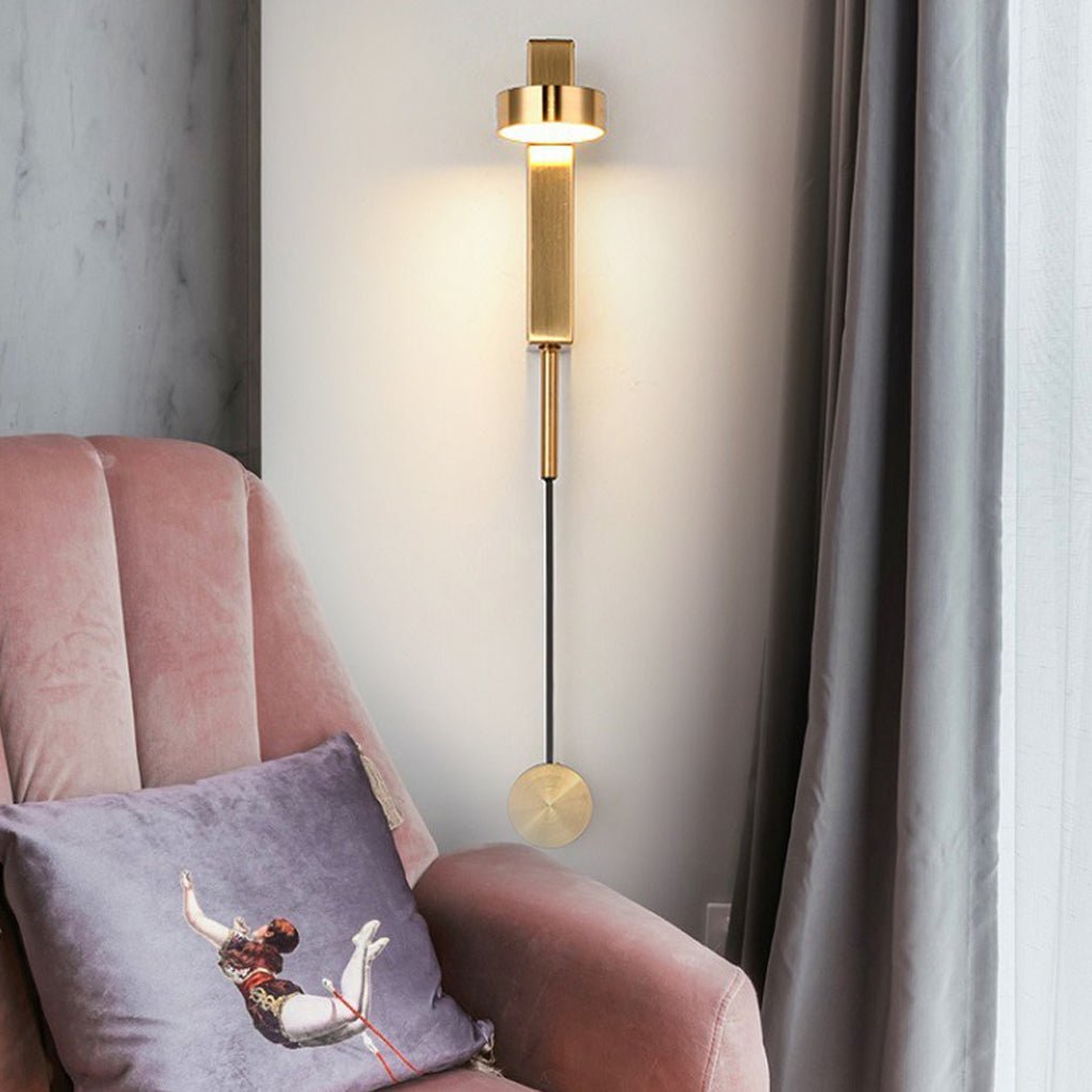 adjustable 180 rotatable led wall lamp with rotary switch for nordic style bedside aisle