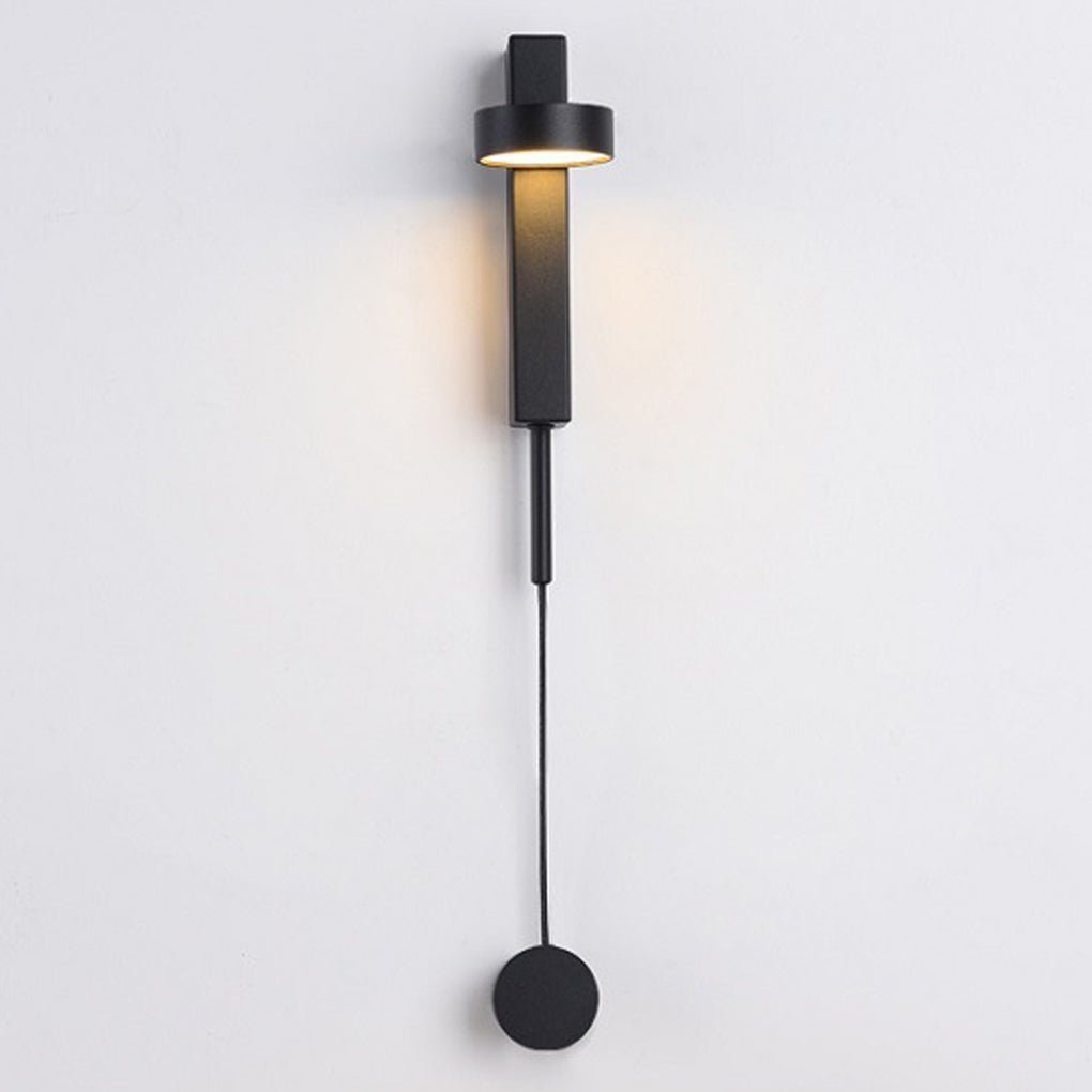 adjustable 180 rotatable led wall lamp with rotary switch for nordic style bedside aisle