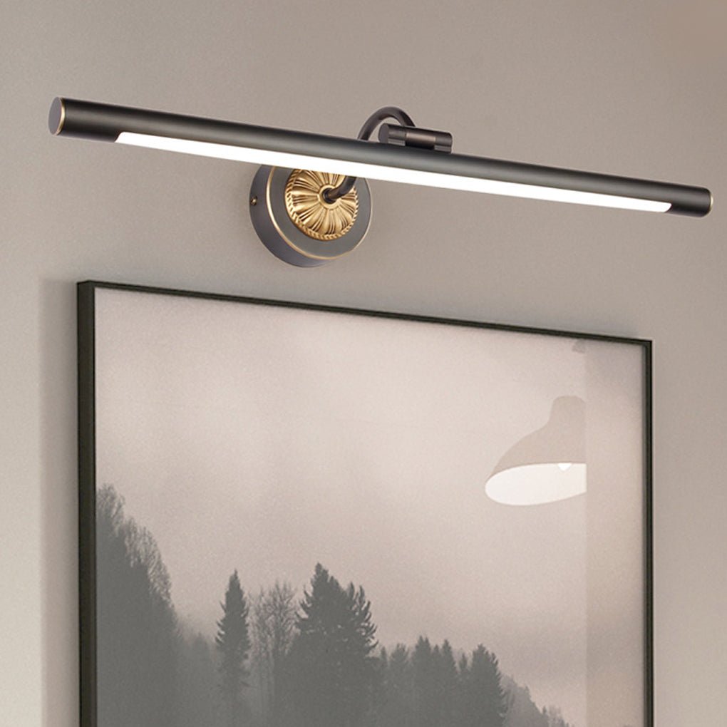adjustable 240 led head black copper linear bathroom vanity light