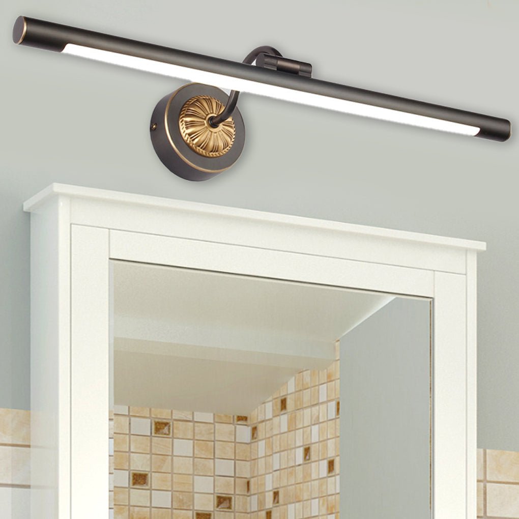 adjustable 240 led head black copper linear bathroom vanity light