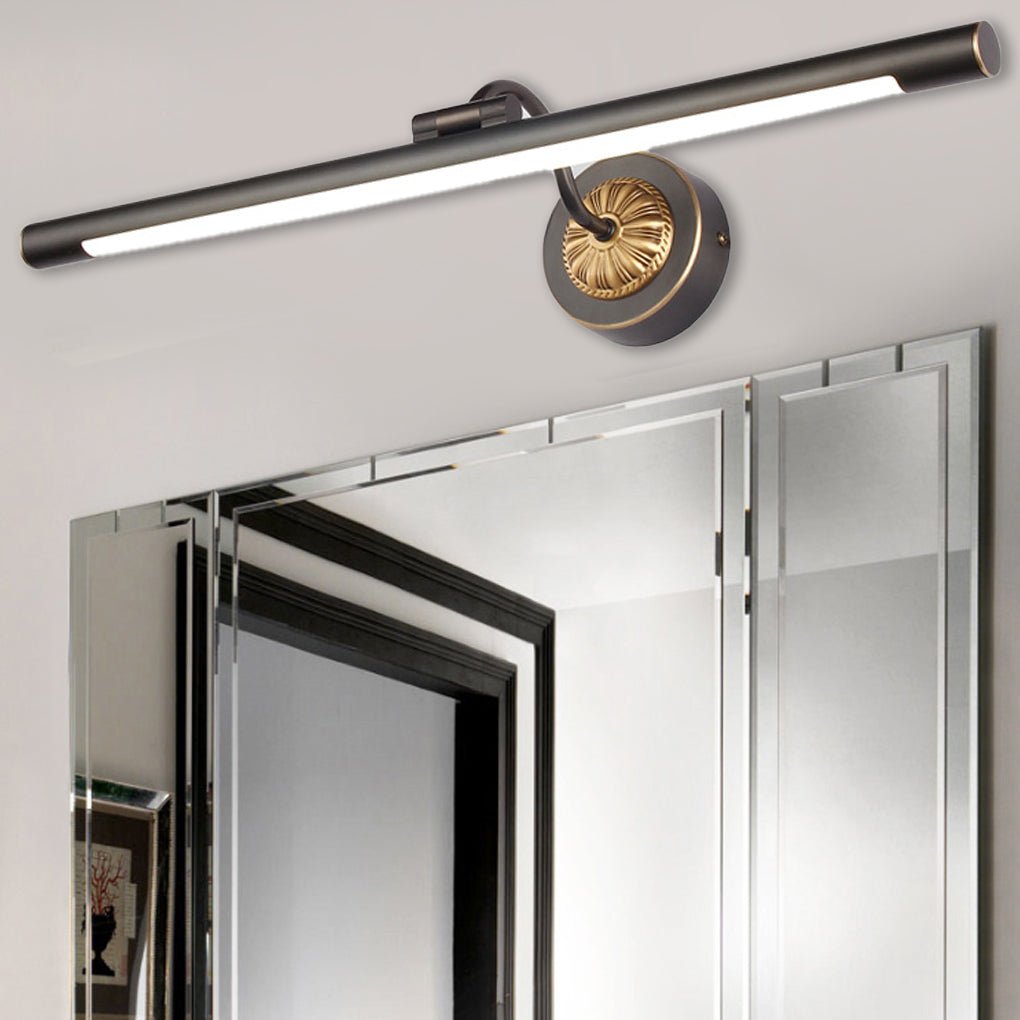 adjustable 240 led head black copper linear bathroom vanity light