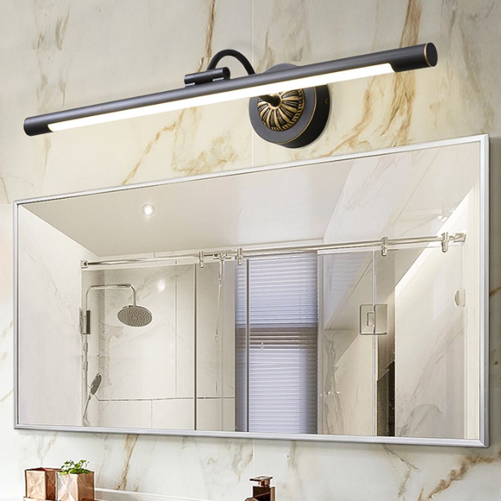 adjustable 240 led head black copper linear bathroom vanity light