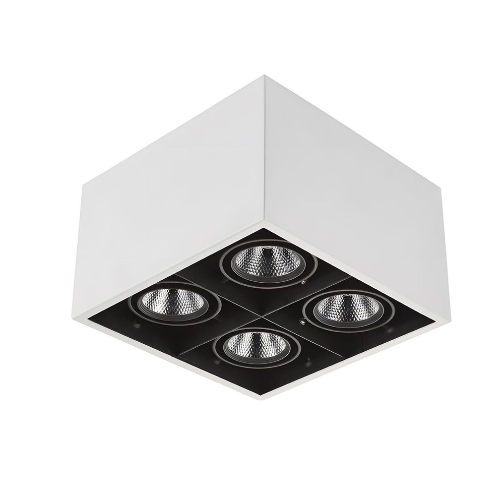 adjustable 4 head led flush mount cube ceiling spotlights 712w