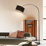 Adjustable Arc Floor Lamp with Marble Base and Shaded Design Luxe