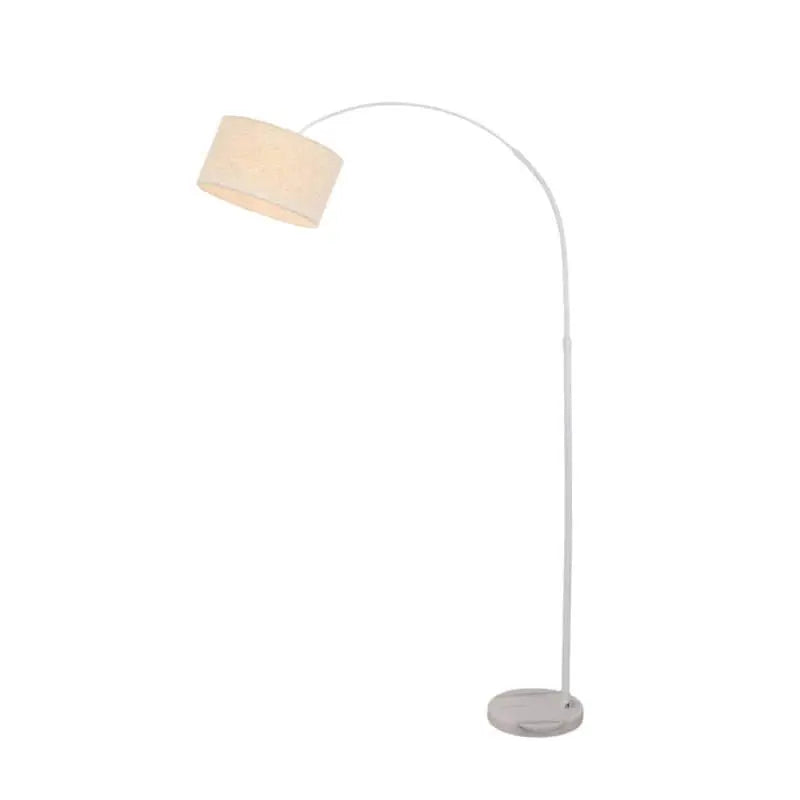Adjustable Arc Floor Lamp with Marble Base and Shaded Design Luxe