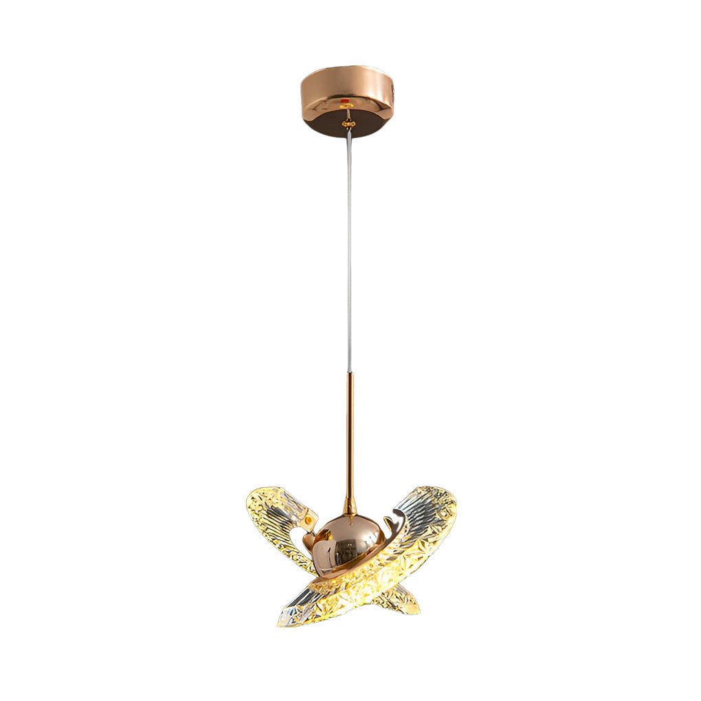 Postmodern Plated Mirror Metal Ball Mini Pendant — Iron & Acrylic, LED 4W, 3000K Warm White, Hardwired