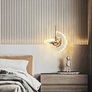 Postmodern Plated Mirror Metal Ball Mini Pendant — Iron & Acrylic, LED 4W, 3000K Warm White, Hardwired