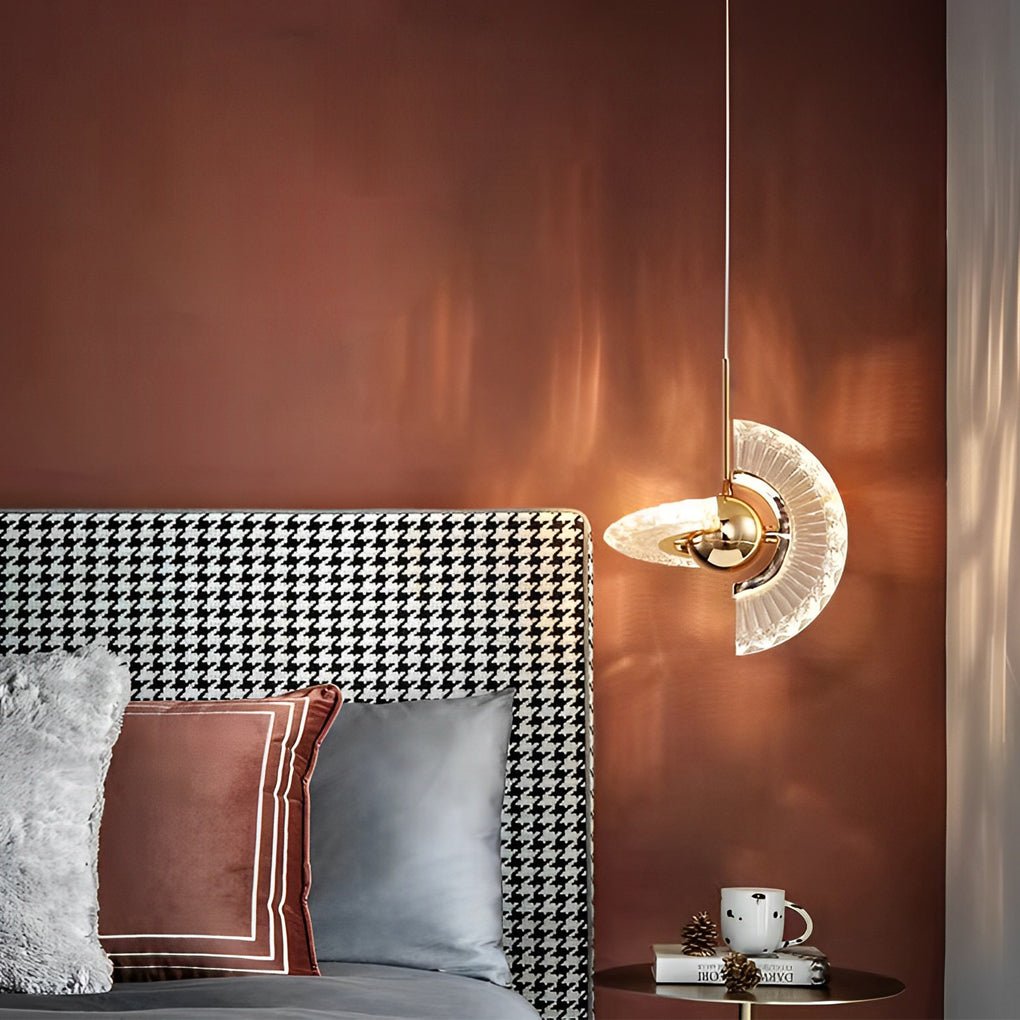 Postmodern Plated Mirror Metal Ball Mini Pendant — Iron & Acrylic, LED 4W, 3000K Warm White, Hardwired