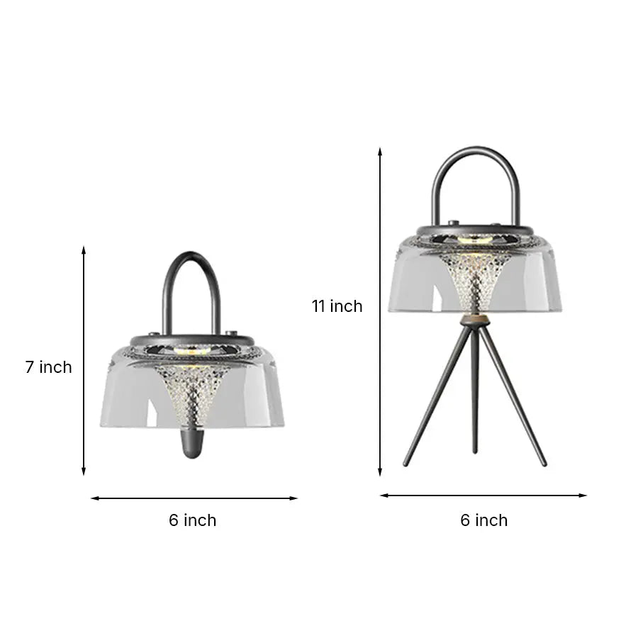 Solar-Powered Clear LED Pendant Lights Luxe