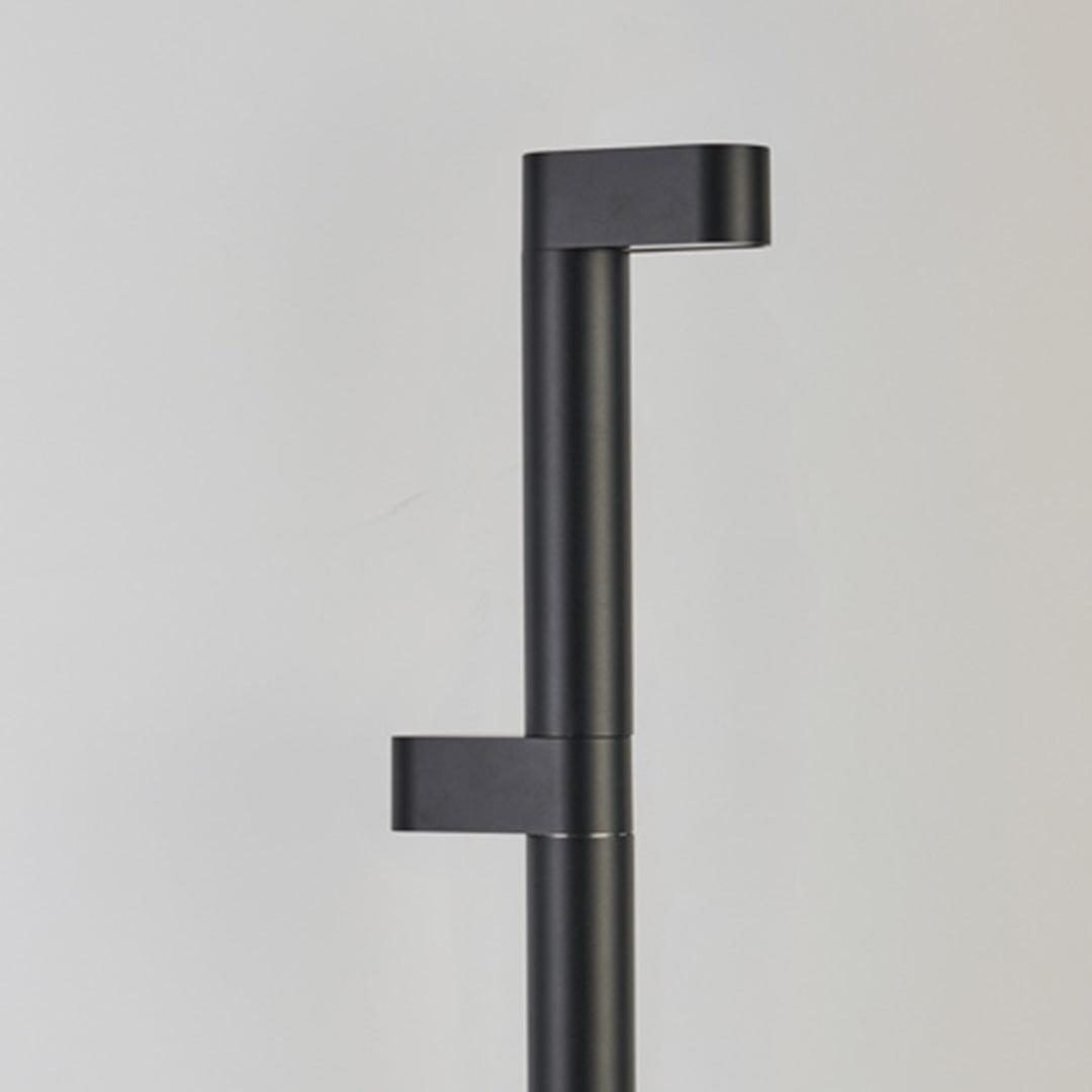 Modern LED Pathway Bollard Light — Sand-Black Aluminum, Transparent Glass, 3000K, IP65, 8W–16W, 350mm–800mm