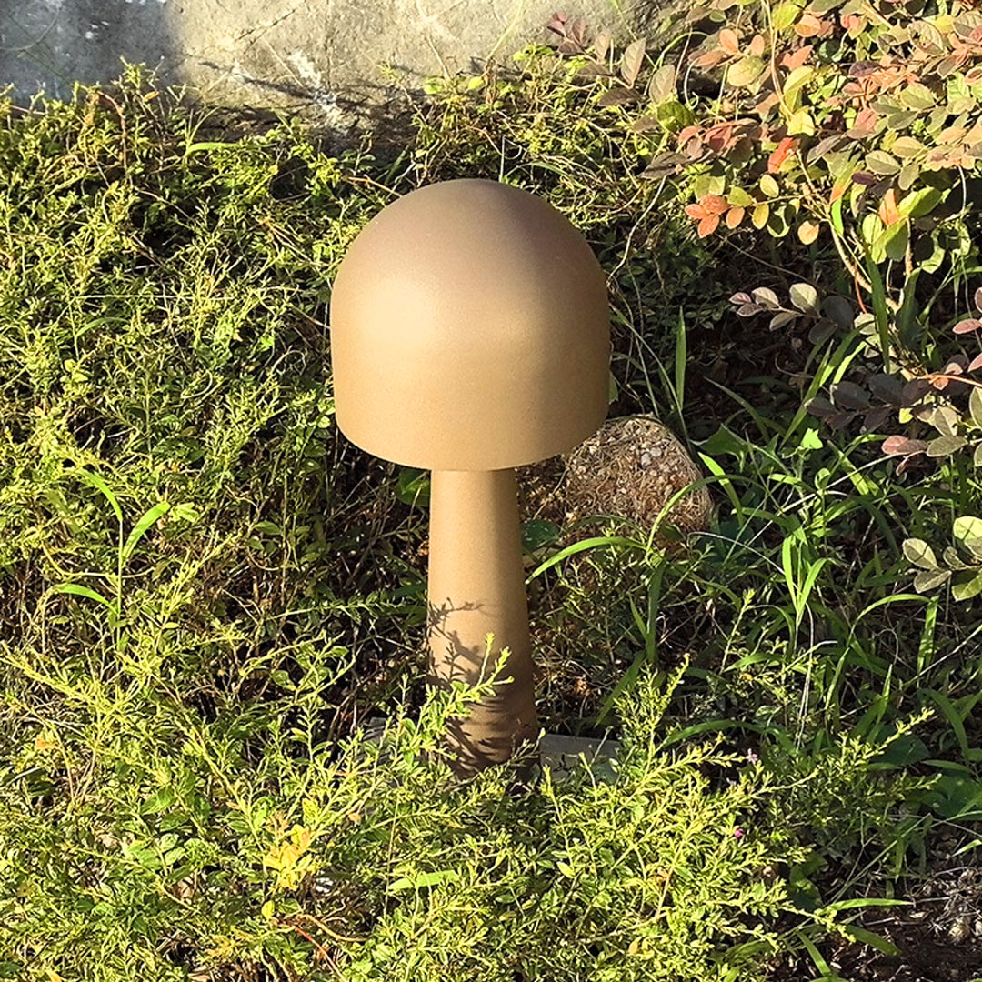Mushroom Outdoor Bollard Light — Aluminum, LED 3000K, 7W/10W/15W, IP65 Weatherproof, Hardwired