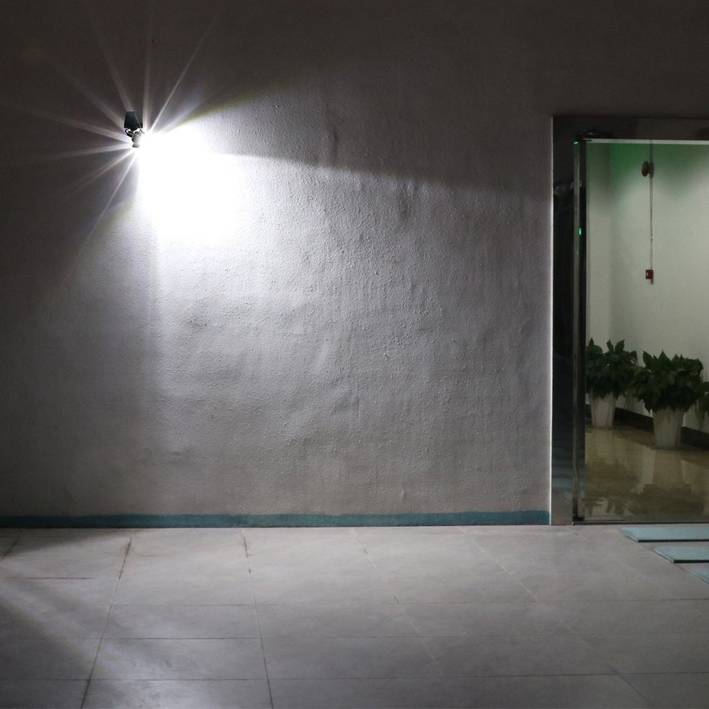 adjustable led solar outdoor wall lamp with motion sensor spotlight