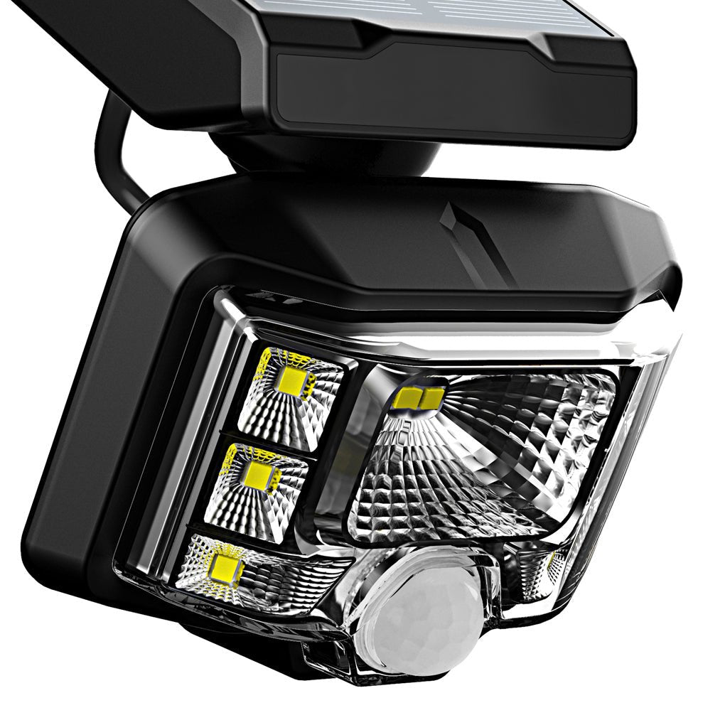 adjustable led solar outdoor wall lamp with motion sensor spotlight