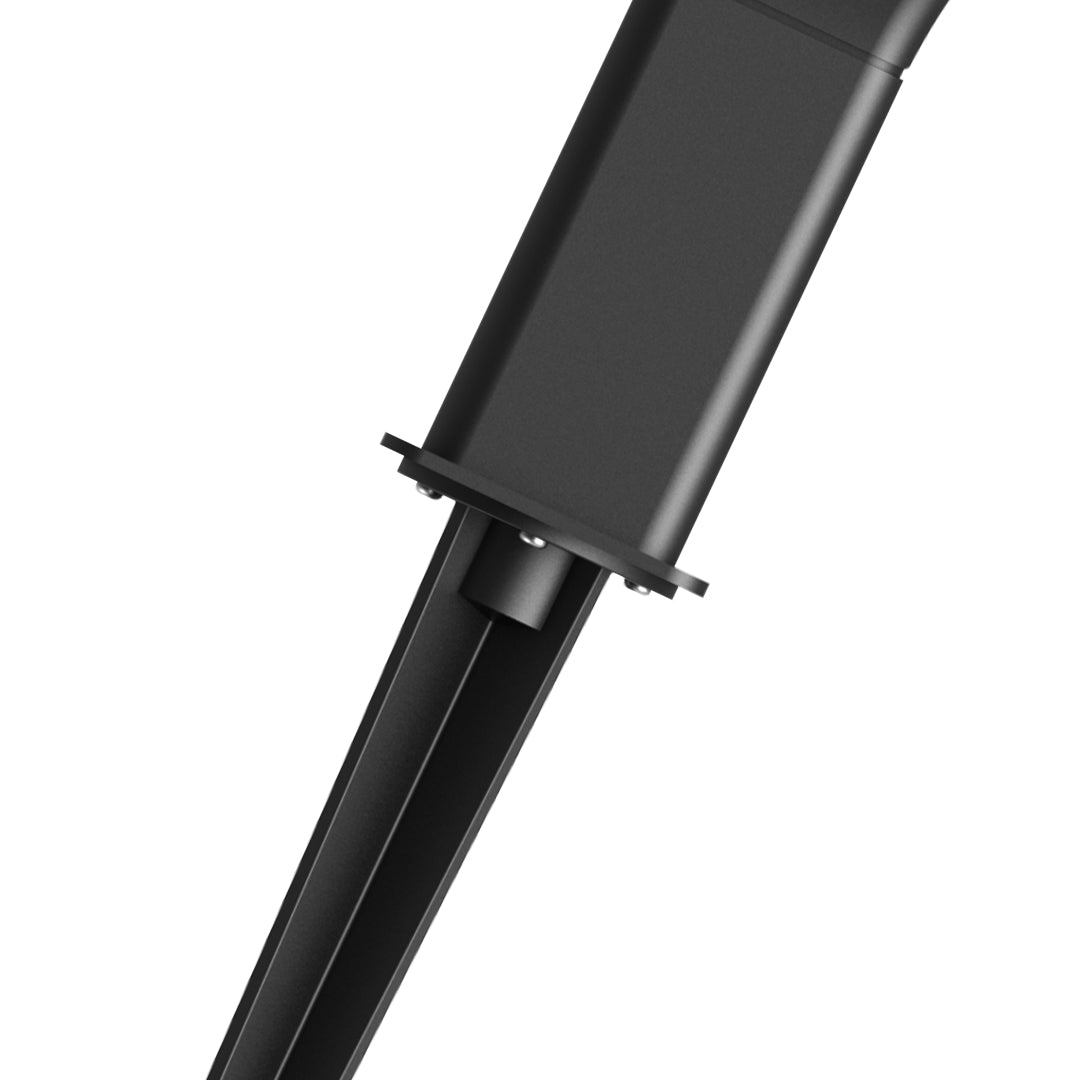Modern Minimalist LED Garden Stake Path Light — Die-Cast Aluminum, Matte Black, 8W, 3000K, IP65 Weatherproof