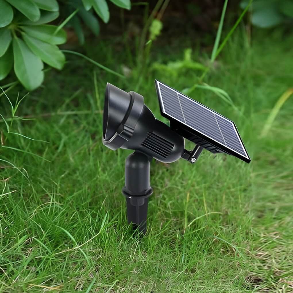 adjustable solar powered outdoor spotlights for tree lighting