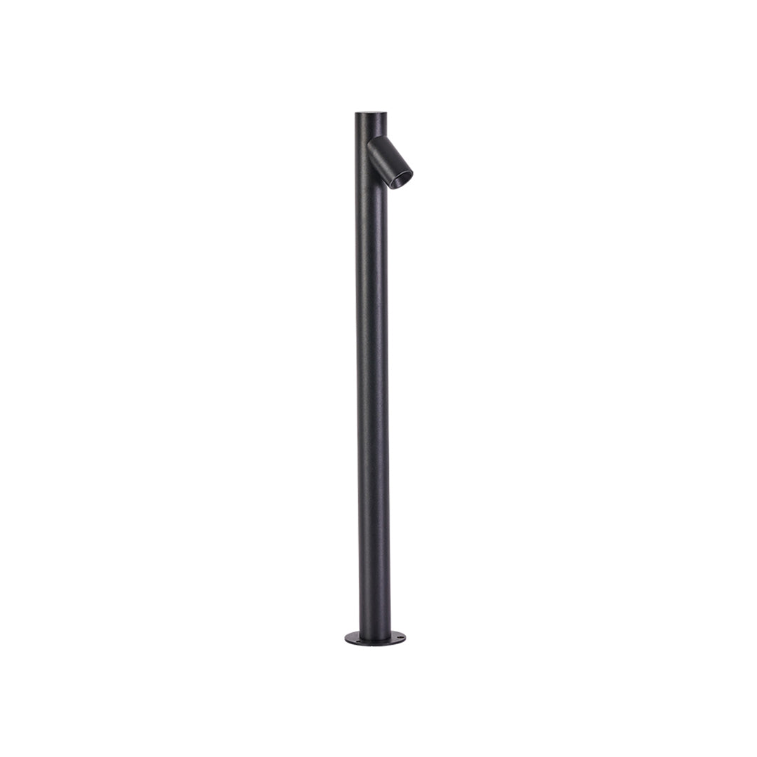 Bamboo Node LED Bollard Light — Aluminum, Black, IP65, 3000K, 23.6" or 35.4"