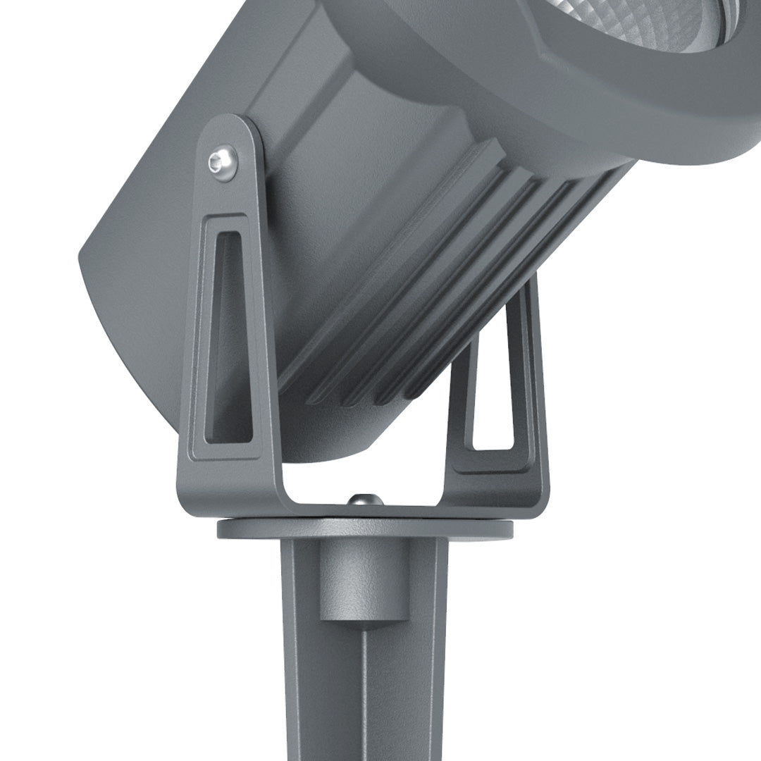 Minimalist Outdoor Spike Spotlight — Die-Cast Aluminum, 8W LED, 3000K, IP65 Weatherproof