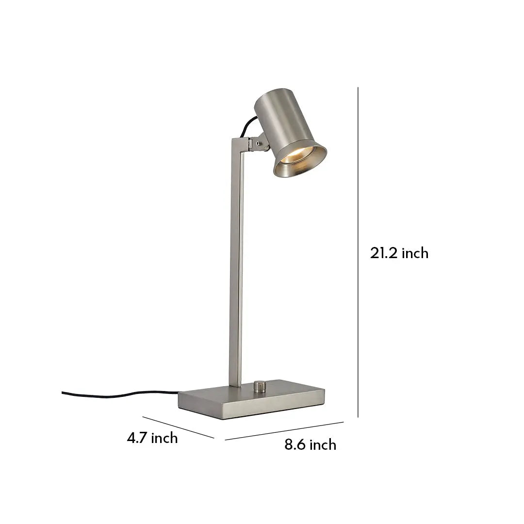 Italian-Style Metal Swing Arm Desk Lamp - Long Mechanical Design Luxe