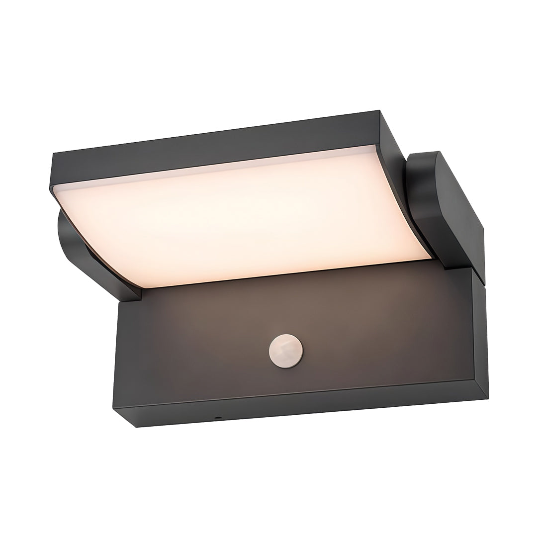 Minimalist Adjustable Outdoor Wall Sconce — Aluminum, 12.5W LED, 340° Rotation, IP54, Motion Sensor Option