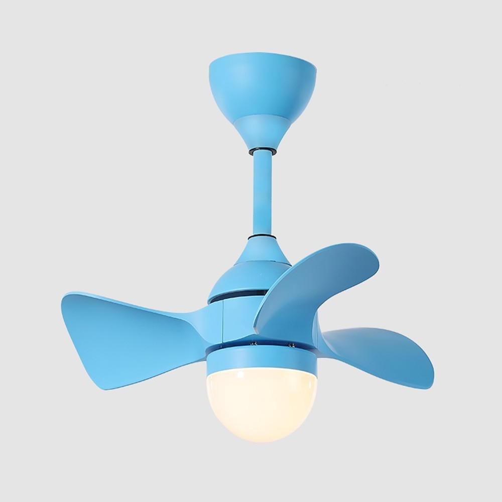 Dimmable Nordic Flush Mount Ceiling Fan Light with Remote Control - LED