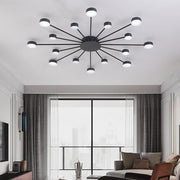 Cluster LED Flush-Mount Ceiling Light — Metal and Acrylic, 16-Light, 9W per Bulb, 41.3"