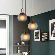 Industrial Globe Mini Pendant — Electroplated Metal and Glass, 1-Light E26/E27, 10" Diameter, 59" Adjustable Cord