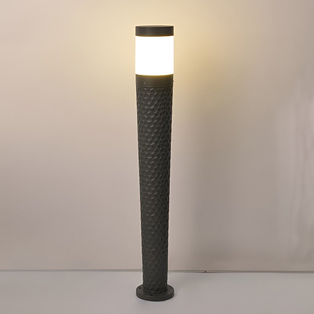 aluminum body vintage led outdoor post lights with dome shaped lampshade