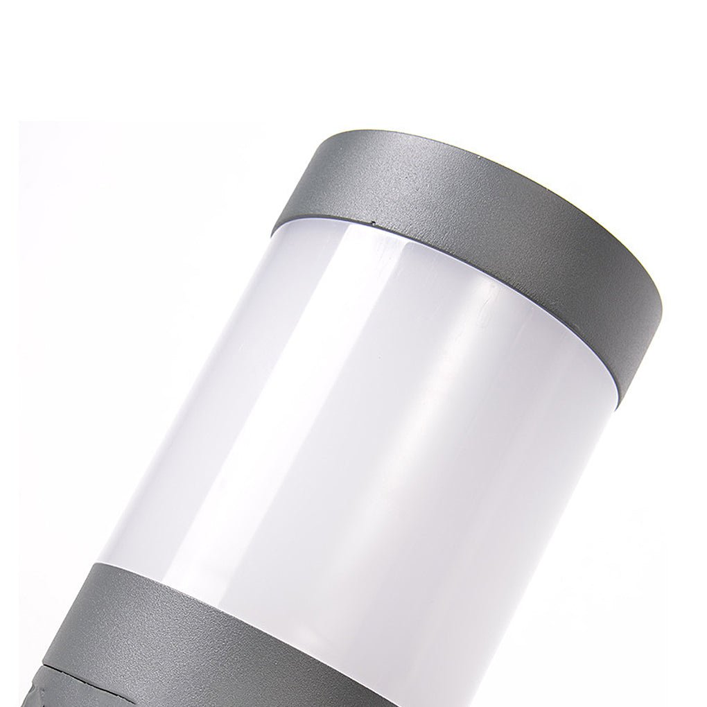 aluminum body vintage led outdoor post lights with dome shaped lampshade