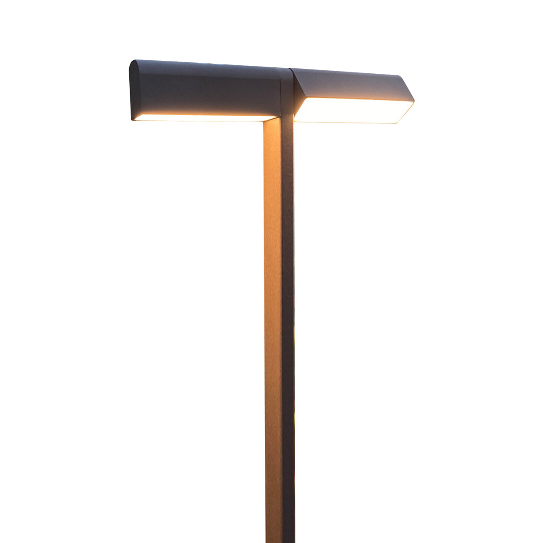 Dual-Head Adjustable Aluminum LED Path Light — 10W, IP65 Weatherproof, 19.8" or 27.7", 2700K–3999K