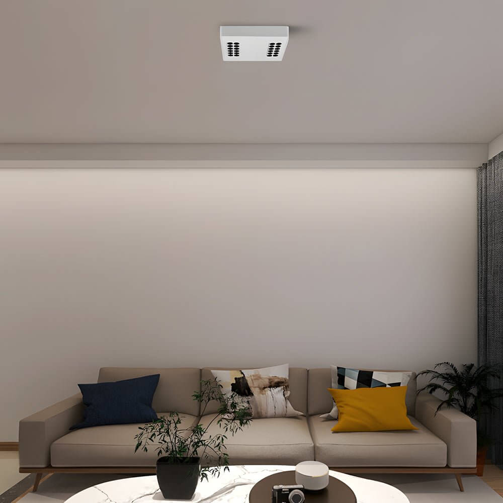 aluminum led flush mount ceiling downlight squarerectangle design