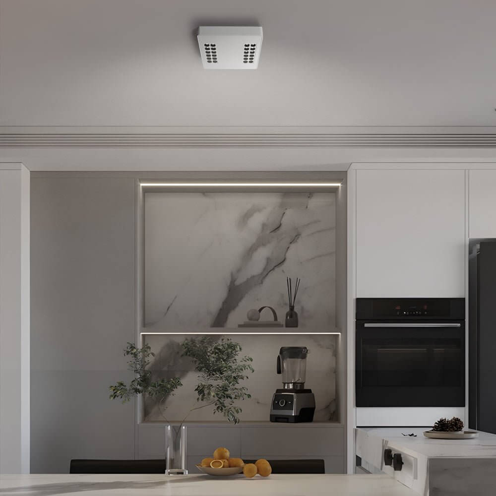 aluminum led flush mount ceiling downlight squarerectangle design