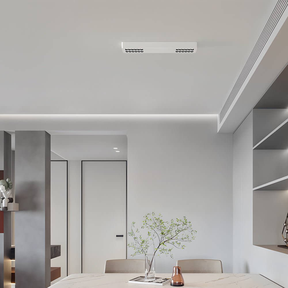 aluminum led flush mount ceiling downlight squarerectangle design