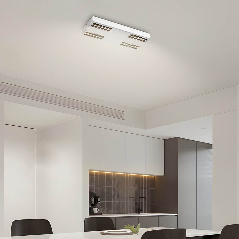 aluminum led flush mount ceiling downlight squarerectangle design