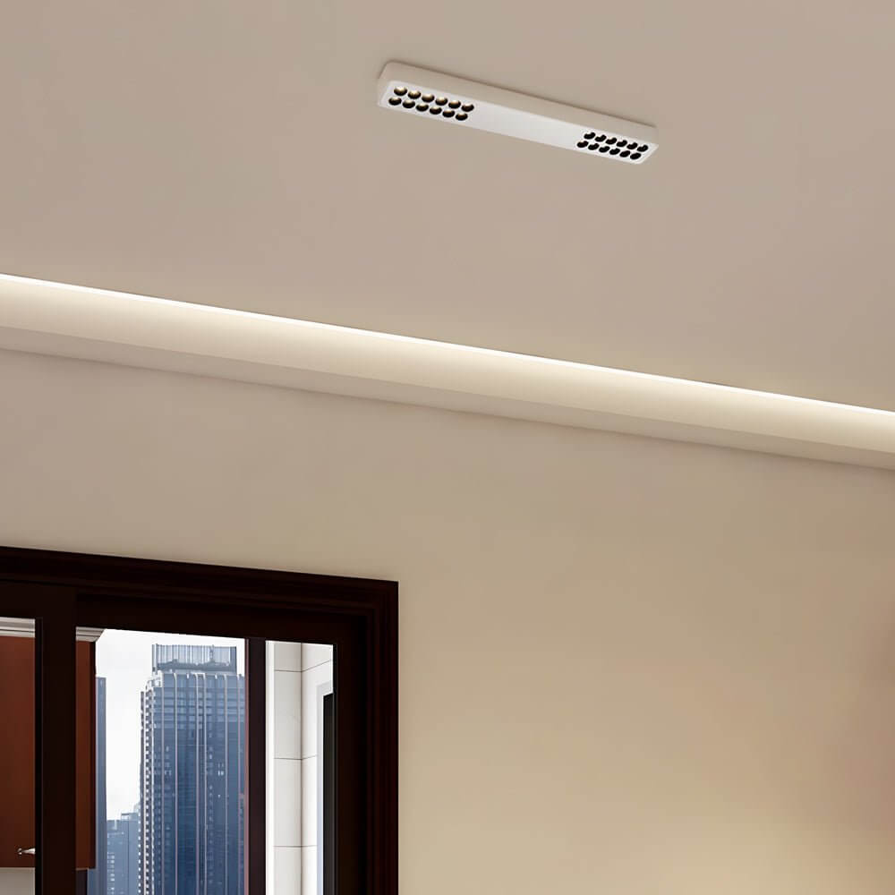 aluminum led flush mount ceiling downlight squarerectangle design