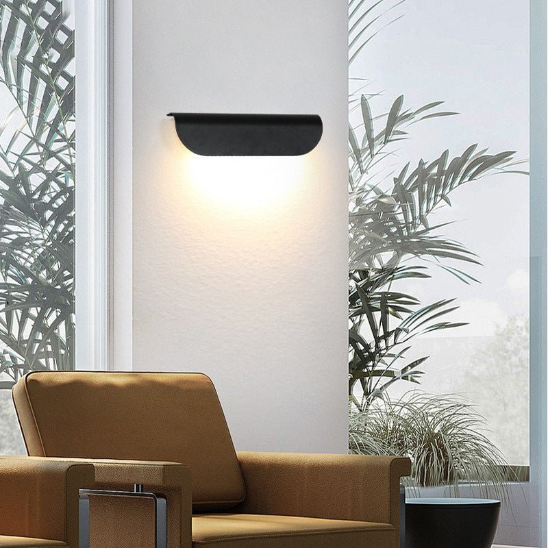Rectangular Modern Minimalist Down-Light Wall Sconce — Aluminum & Glass, LED 12W, 3000K / 6000K