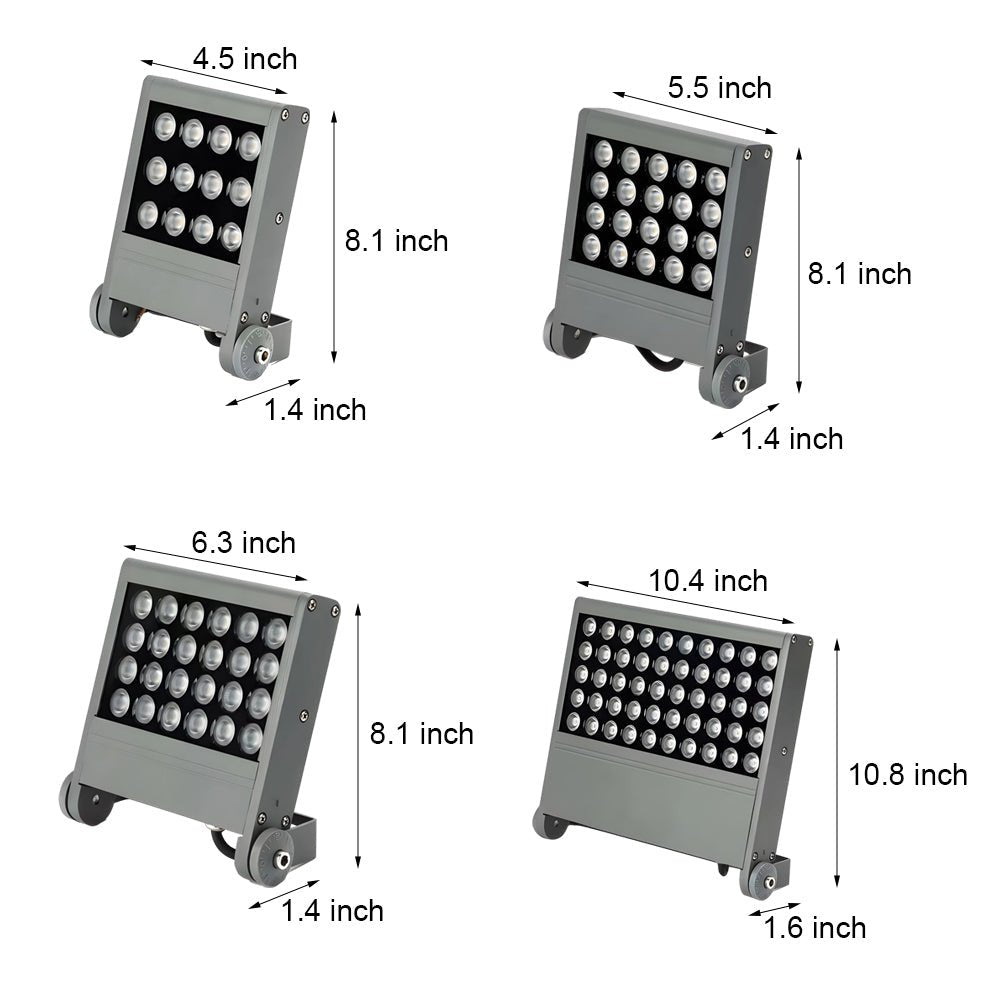 aluminum square led flood light available in 12w 18w 24w and 36w