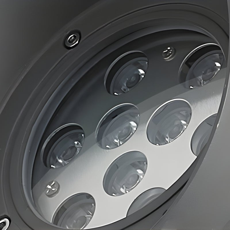 Adjustable Modern Outdoor Spotlight — Black Die-Cast Aluminum, 18W LED, IP65 Weatherproof