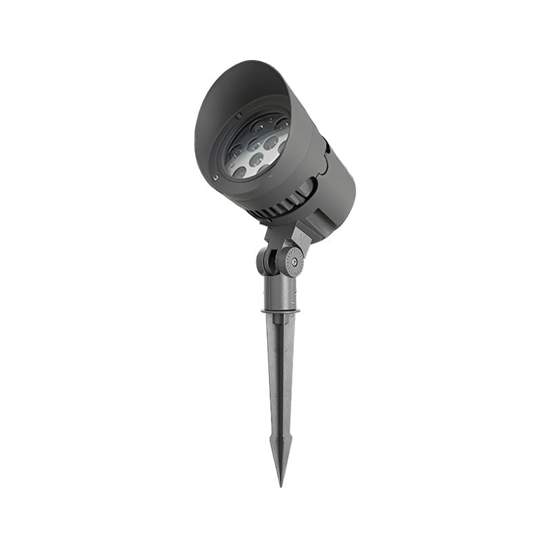 Adjustable Modern Outdoor Spotlight — Black Die-Cast Aluminum, 18W LED, IP65 Weatherproof
