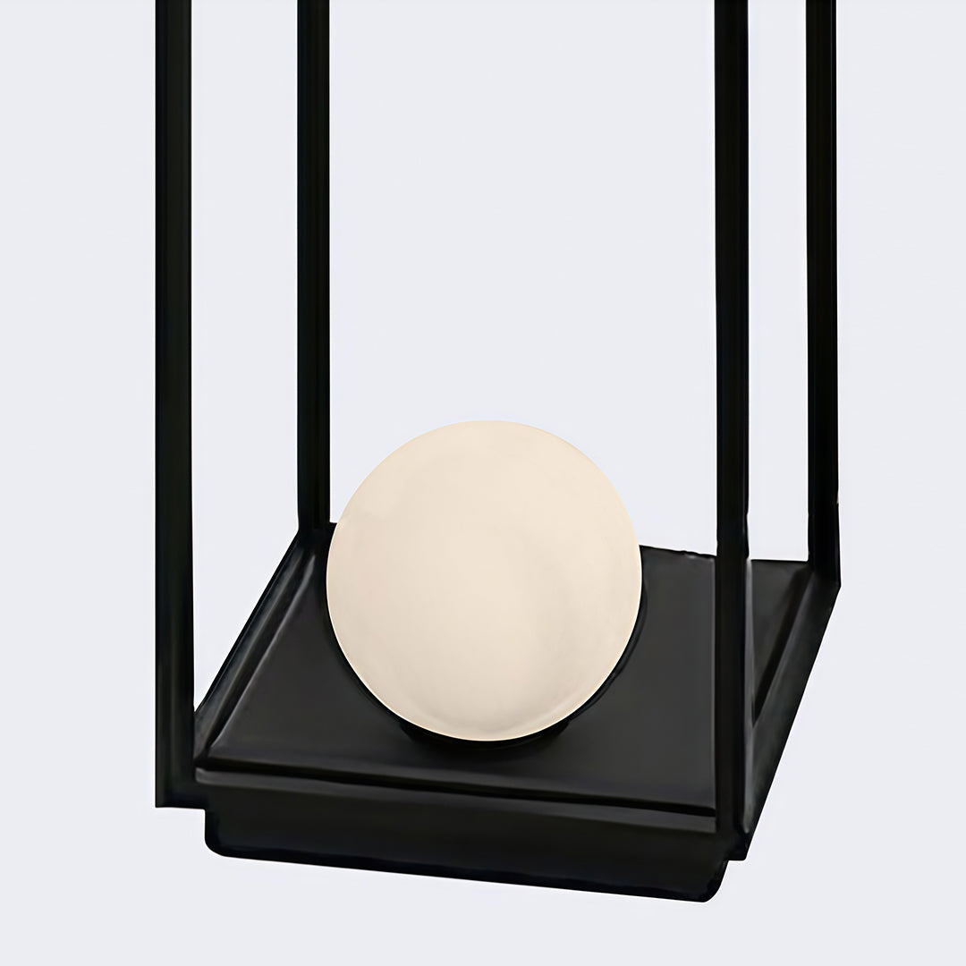 Outdoor Bollard Light — Black Aluminum, Plug-in or Solar, LED, IP54, 27.6" or 40.6"
