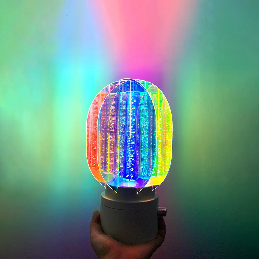 Unique Artistic LED Table Lamps - Colorful Aluminum Decorative Lighting Luxe