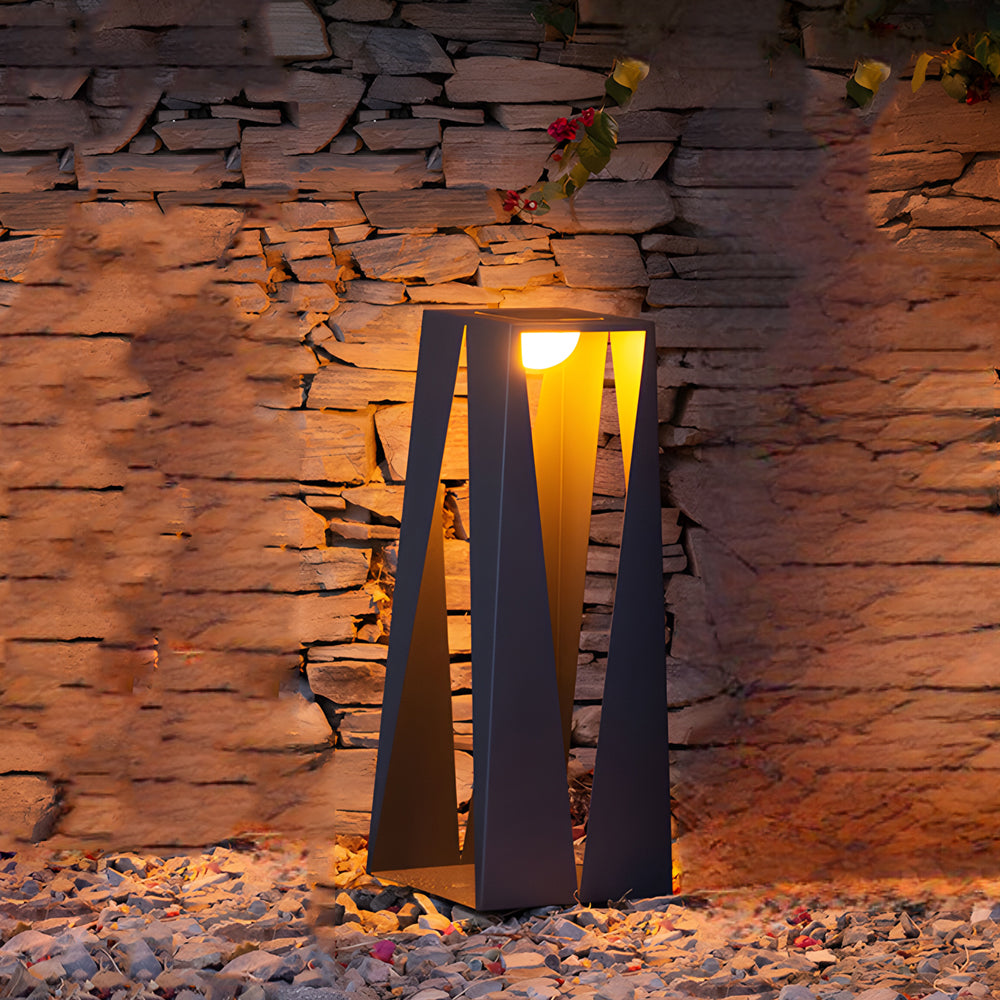 Minimalist Outdoor Bollard Light — Stainless Steel & Acrylic, LED 3000K, IP65, Solar or Hardwired, 19.7" / 29.9" / 50"