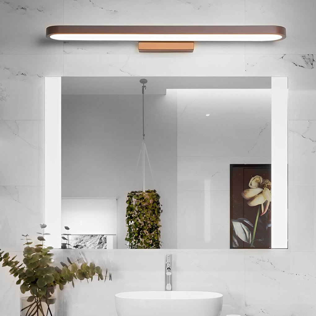 Annular Ring-Shaped Linear LED Vanity Light — Aluminum, Three-Step Dimming, 15.7"–47.2"