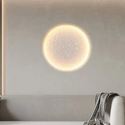 anti glare moon inspired led embedded wall light for background walls