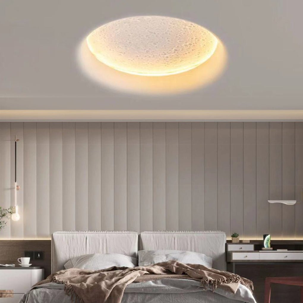 anti glare moon inspired led embedded wall light for background walls