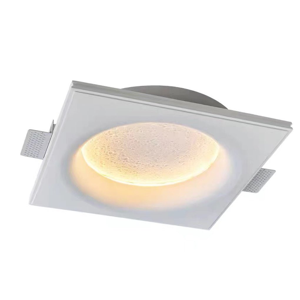 anti glare moon inspired led embedded wall light for background walls