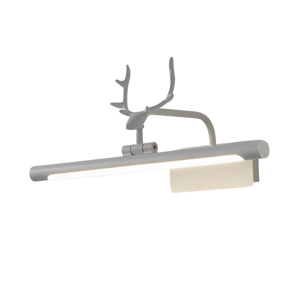 Antler-Inspired LED Vanity Light Bar — Iron & Acrylic, 210° Adjustable, 11W 4500K, 22.8"