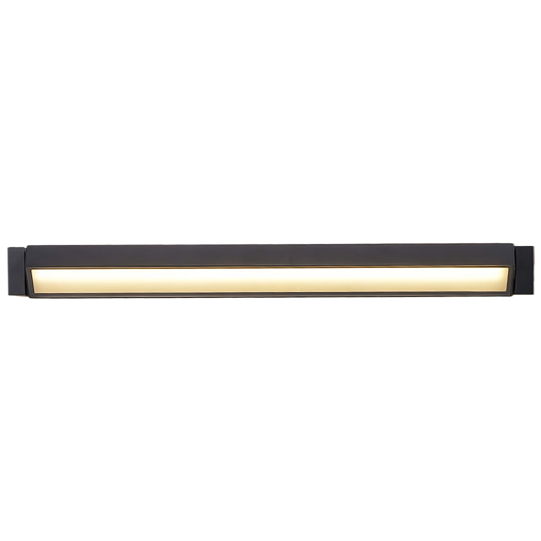 Rotatable Linear LED Wall Sconce — Black Aluminum, Acrylic Shade, 12W/18W/30W, 3000K/4000K/6000K