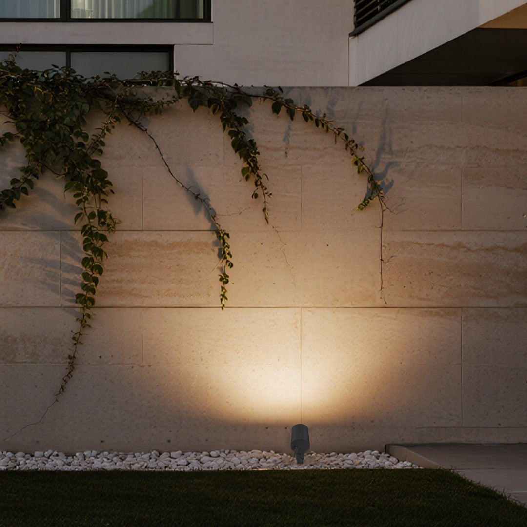 Round Outdoor LED Landscape Spotlight — Die-Cast Aluminum, IP65, DC24V, 3000K, 6W / 12W / 18W / 24W